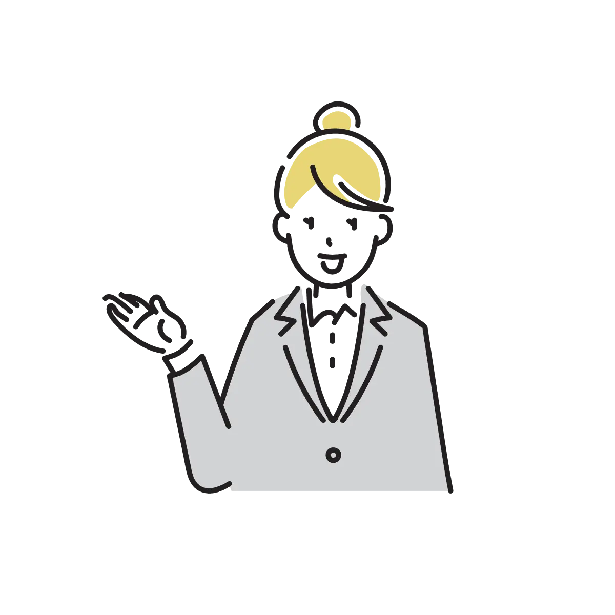 看護師が話を聞くイラスト