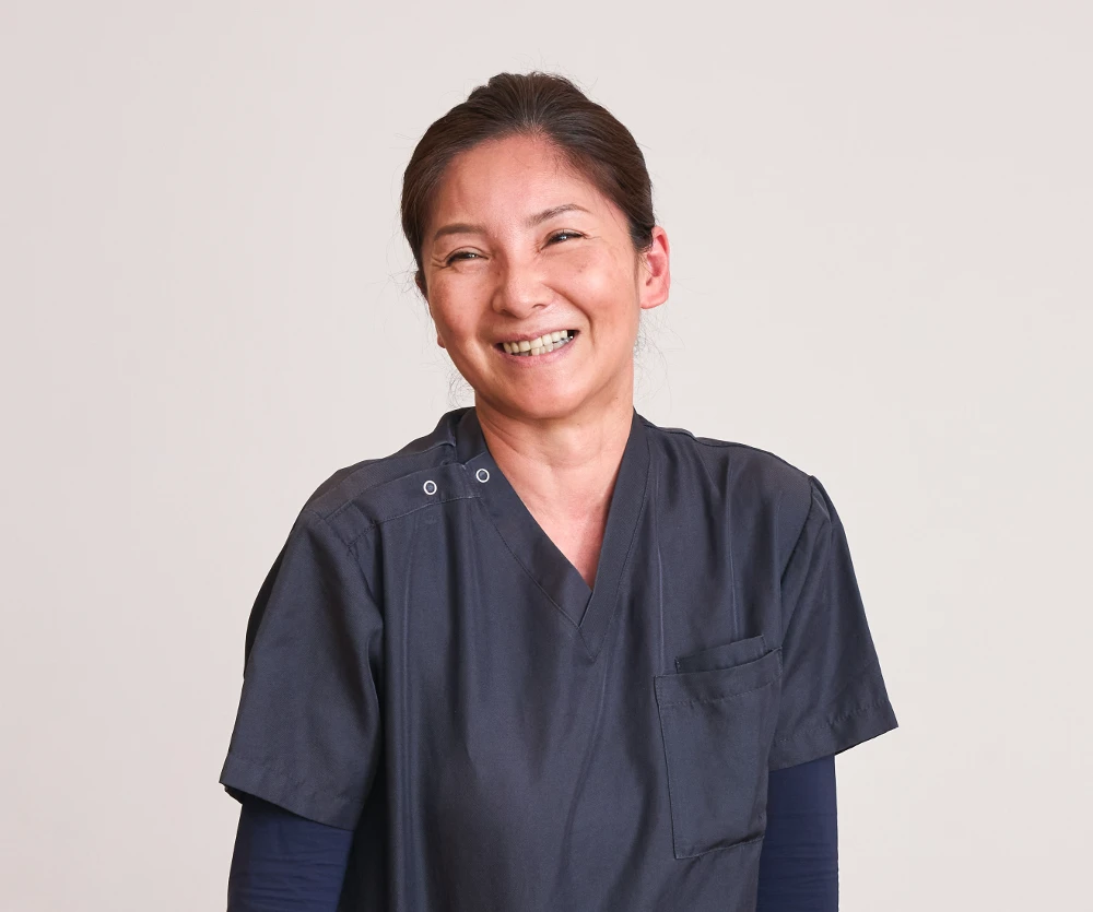トータルケアのスーパーバイザー看護師 Yoshie Tsujikawa